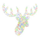 vidaXL Rénszarvas fej 140 LED-del színes 60 cm Akril