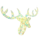 vidaXL Rénszarvas húzta szán Meleg fehér 68 x 36.5 x 62.5 cm PET