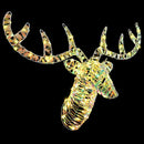 vidaXL Rénszarvas húzta szán Meleg fehér 68 x 36.5 x 62.5 cm PET