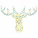 vidaXL Rénszarvas húzta szán Meleg fehér 68 x 36.5 x 62.5 cm PET