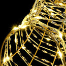 vidaXL Rénszarvas húzta szán Meleg fehér 68 x 36.5 x 62.5 cm PET