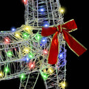 vidaXL Rénszarvas húzta szán színes 70 x 26 x 128,5 cm Akril