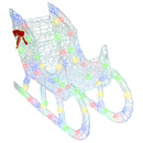 vidaXL Rénszarvas húzta szán színes 70 x 26 x 128,5 cm Akril