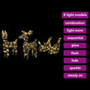 vidaXL Rénszarvas húzta szán Meleg fehér 52.5 x 28 x 32.5 cm Rattan