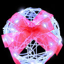 vidaXL Ajándéktáska Díszítés 3 pcs Hideg feher 20 x 20 x 21 cm Akril