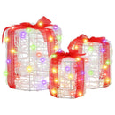 vidaXL Ajándéktáska Díszítés 3 pcs színes 20 x 20 x 21 cm Akril