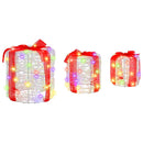 vidaXL Ajándéktáska Díszítés 3 pcs színes 20 x 20 x 21 cm Akril