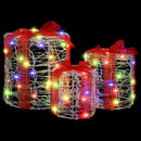 vidaXL Ajándéktáska Díszítés 3 pcs színes 20 x 20 x 21 cm Akril