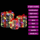 vidaXL Ajándéktáska Díszítés 3 pcs színes 20 x 20 x 21 cm Akril