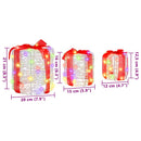 vidaXL Ajándéktáska Díszítés 3 pcs színes 20 x 20 x 21 cm Akril