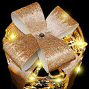 vidaXL Ajándékdoboz Dekoráció 3 pcs Meleg fehér 20 x 20 x 20 cm PET