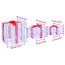 vidaXL Ajándékdoboz 60 LED-del 3 pcs Hideg feher 20 x 20 x 20 cm Akril