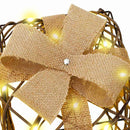 vidaXL Ajándékdoboz 3 pcs Meleg fehér 20 x 20 x 20 cm Rattan