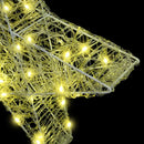 vidaXL 3D Csillag 50 LED-del Meleg fehér 55 x 53.5 x 10 cm Akril