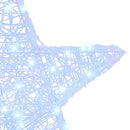 vidaXL 3D Csillag 50 LED-del Hideg feher 55 x 53.5 x 10 cm Akril