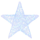 vidaXL 3D Csillag 50 LED-del Hideg feher 55 x 53.5 x 10 cm Akril