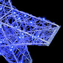 vidaXL 3D Csillag 50 LED-del Kék 55 x 53.5 x 10 cm Akril