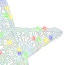 vidaXL 3D Csillag 50 LED-del Sokszínű 55 x 53.5 x 10 cm Akril