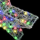 vidaXL 3D Csillag 50 LED-del Sokszínű 55 x 53.5 x 10 cm Akril