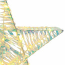 vidaXL 3D Csillag 50 LED-del Meleg fehér 55 x 52.5 x 9 cm PET