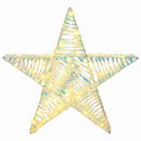 vidaXL 3D Csillag 50 LED-del Meleg fehér 55 x 52.5 x 9 cm PET