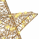 vidaXL 3D Csillag 50 LED-del Meleg fehér 55 x 52.5 x 9 cm PET