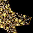 vidaXL 3D Csillag 50 LED-del Meleg fehér 55 x 52.5 x 9 cm PET