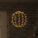 vidaXL Labda Meleg fehér 40 x 40 x 42 cm Fém 120 LED