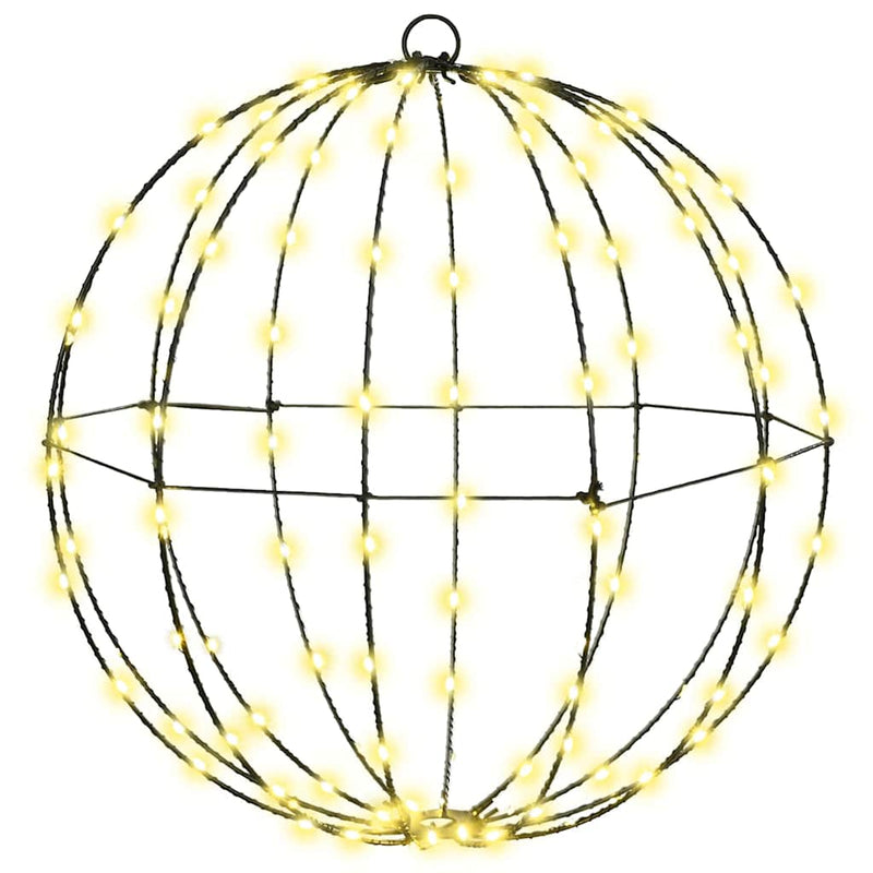 vidaXL Labda 120 LED-del Meleg fehér 40 cm Fém
