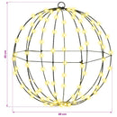 vidaXL Labda Meleg fehér 40 x 40 x 42 cm Fém 120 LED