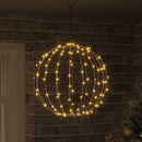 vidaXL Labda 160 LED-del Meleg fehér 50,5 x 50,5 x 52 cm Fém