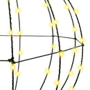 vidaXL Labda 192 LED-del 2 pcs Meleg fehér 43.5 cm Fém