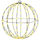 vidaXL Labda 192 LED-del 2 pcs Meleg fehér 43.5 cm Fém