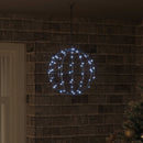 vidaXL Labda Hideg feher 30 x 30 x 32 cm Fém 96 LED