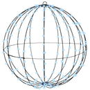 vidaXL Labda 384 LED-del 2 pcs Hideg feher 60 cm Fém