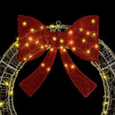 vidaXL Koszorú 60 LED-del Meleg fehér 76 x 8.5 x 76 cm Akril