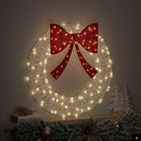 vidaXL Koszorú 60 LED-del Meleg fehér 76 x 76 x 8,5 cm Akril