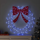 vidaXL Koszorú 60 LED-del Kék 76 x 76 x 8,5 cm Akril