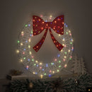 vidaXL Koszorú 60 LED-del Sokszínű 76 x 76 x 8,5 cm Akril