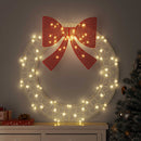 vidaXL Koszorú 80 LED-del Meleg fehér 92 x 92 x 9,5 cm Akril