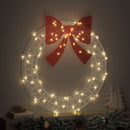 vidaXL Koszorú 80 LED-del Meleg fehér 92 x 92 x 9,5 cm Akril