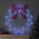 vidaXL Koszorú 80 LED-del Kék 92 x 92 x 9,5 cm Akril
