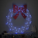 vidaXL Koszorú 80 LED-del Kék 92 x 92 x 9,5 cm Akril