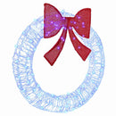 vidaXL Koszorú 80 LED-del Kék 92 x 9.5 x 92 cm Akril