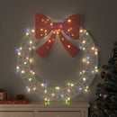vidaXL Koszorú 80 LED-del Sokszínű 92 x 92 x 9,5 cm Akril