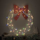 vidaXL Koszorú 80 LED-del Sokszínű 92 x 92 x 9,5 cm Akril