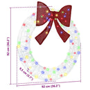 vidaXL Koszorú 80 LED-del Sokszínű 92 x 9.5 x 92 cm Akril