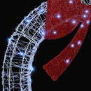 vidaXL Koszorú 150 LED-del Hideg feher 120 cm Akril