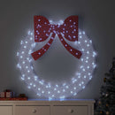 vidaXL Koszorú 150 LED-del Hideg feher 120 cm Akril