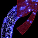 vidaXL Koszorú 150 LED-del Kék 120 cm Akril